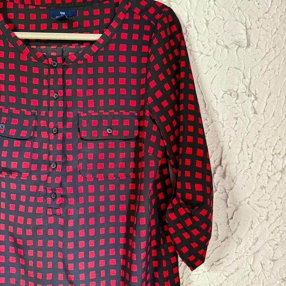 GAP Red and Black Patterned Dress - Picture 4 of 9